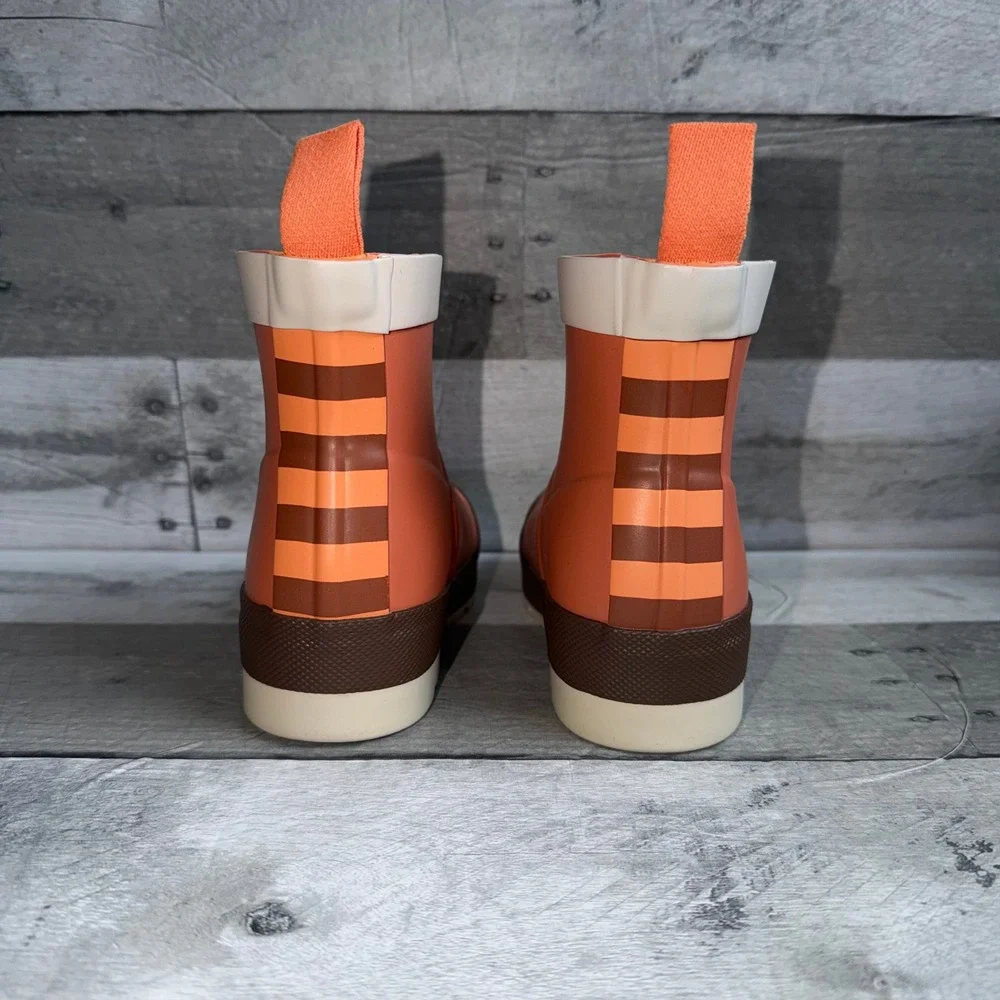 Hunter Kids First Classic Red Panda Rain Boots Orange US B10/G11